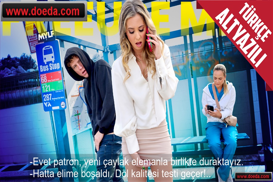 Yeni Çaylak Elemanla Durakta Beklerken Sikişip Dölünden Analiz Yapan Milf